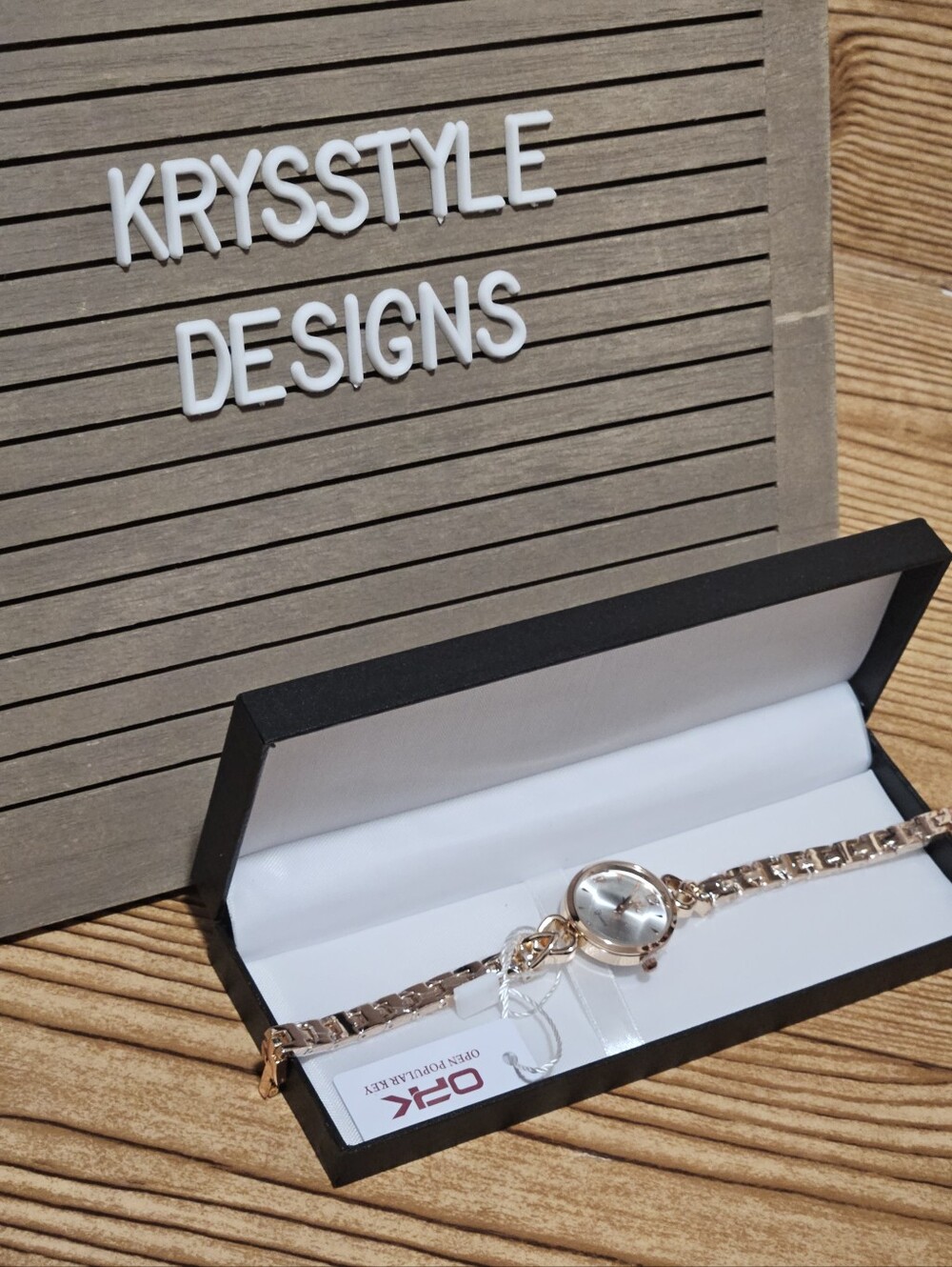 OPK Watch Womens Rose Gold Water Resistant